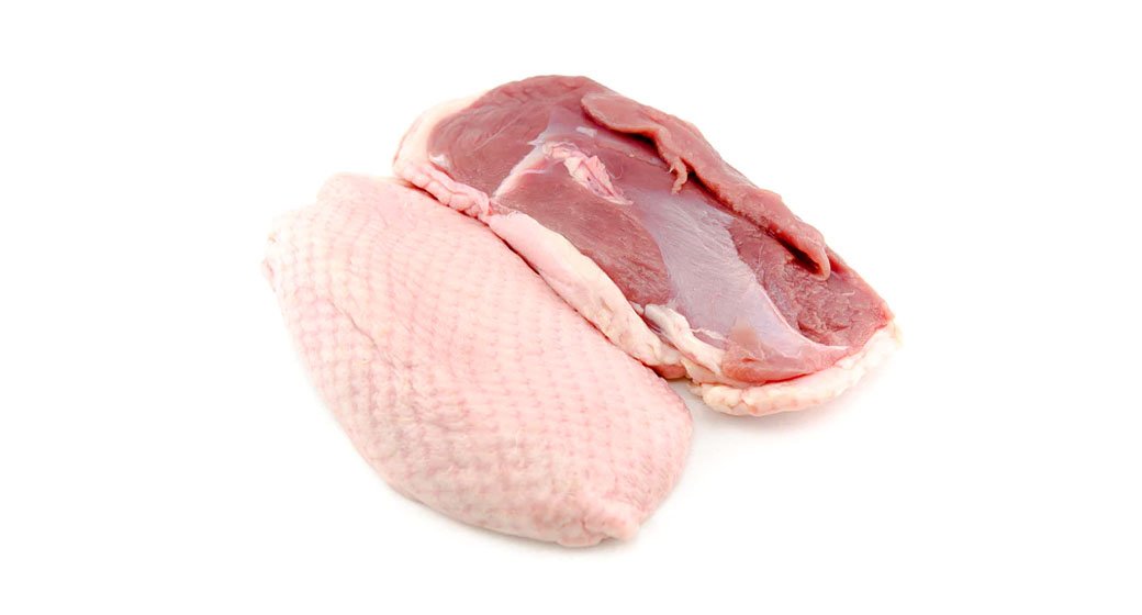 Duck breast skin on