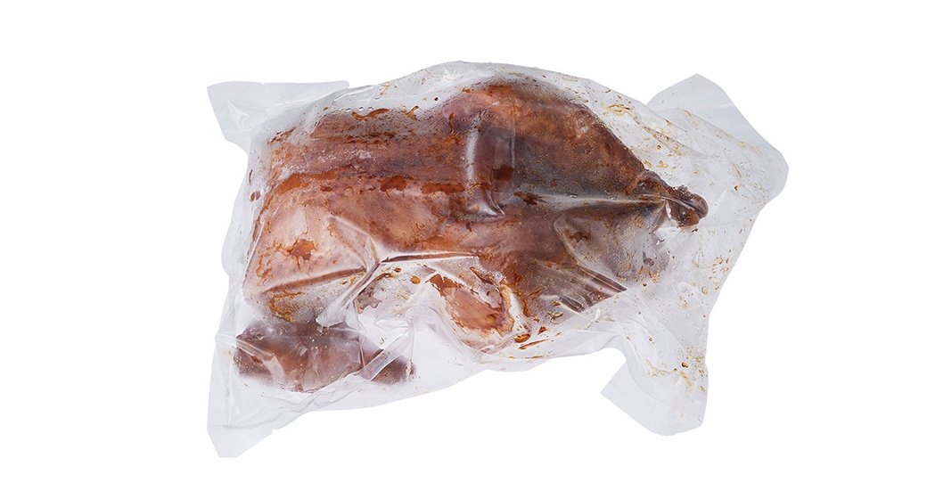 Roasted whole duck boneless